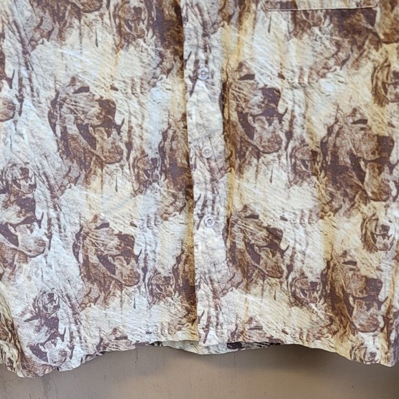 Wrangler CamoDog Men's SS‎ Button Down shirt. Sz Large EUC - Picture 5 of 9
